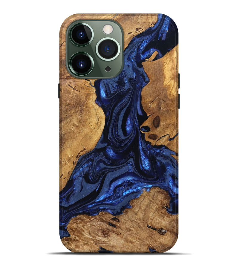 iPhone 13 Pro Max Wood Live Edge Phone Case - Jakayla (Ancient Olive, 824323)