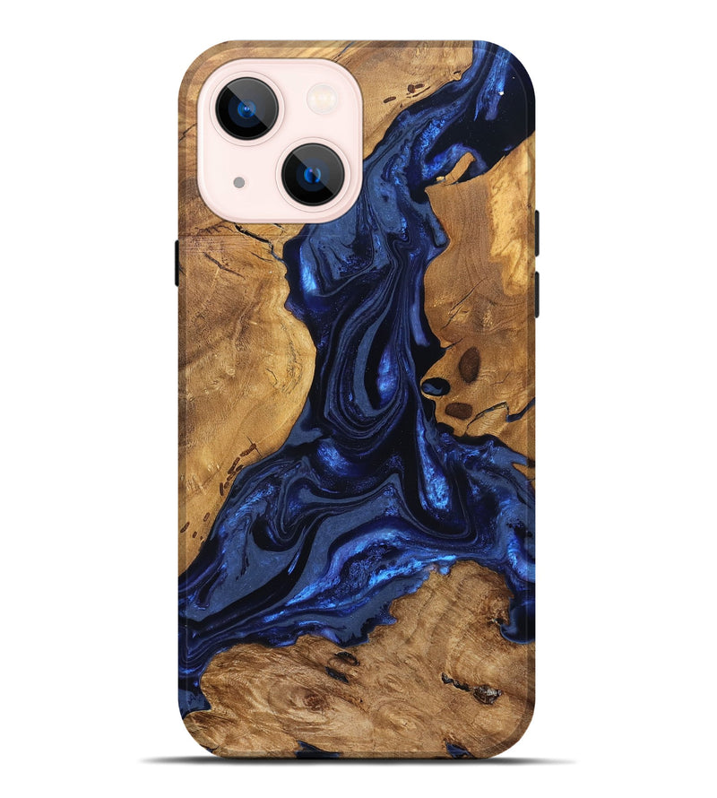 iPhone 14 Plus Wood Live Edge Phone Case - Jakayla (Ancient Olive, 824323)