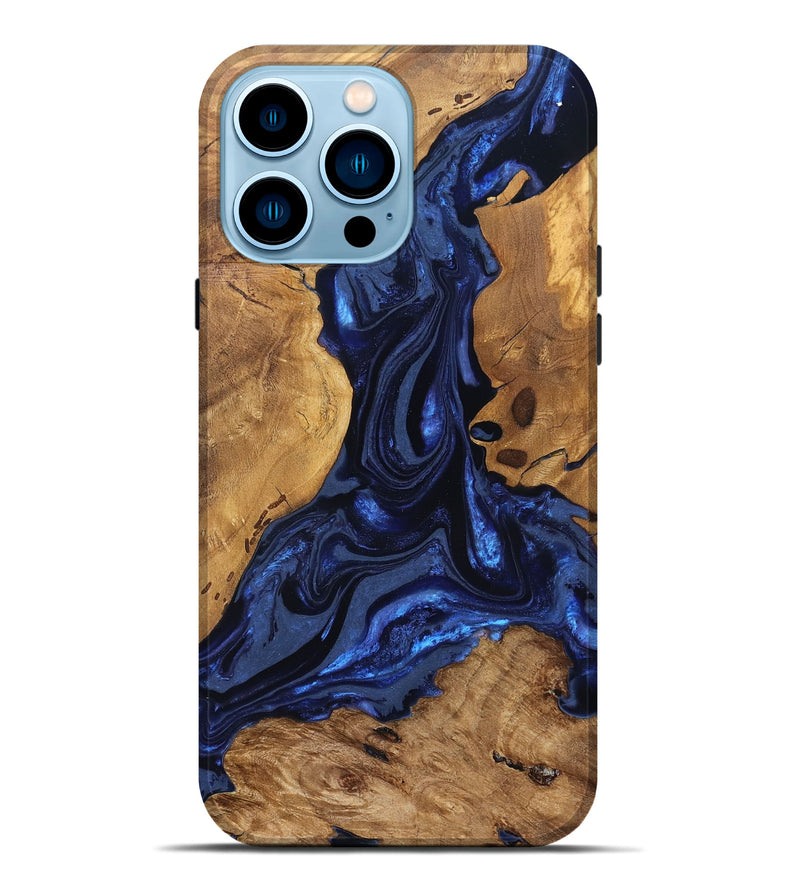 iPhone 14 Pro Max Wood Live Edge Phone Case - Jakayla (Ancient Olive, 824323)