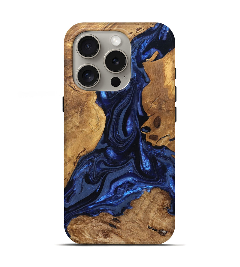 iPhone 16 Pro Wood Live Edge Phone Case - Jakayla (Ancient Olive, 824323)