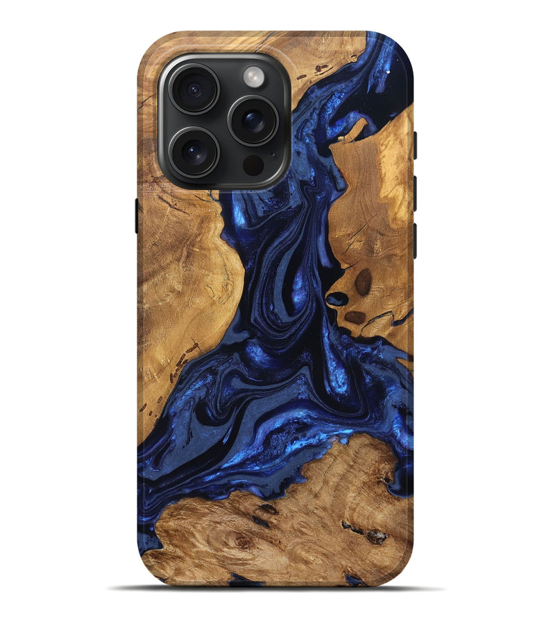 iPhone 16 Pro Max Wood Live Edge Phone Case - Jakayla (Ancient Olive, 824323)