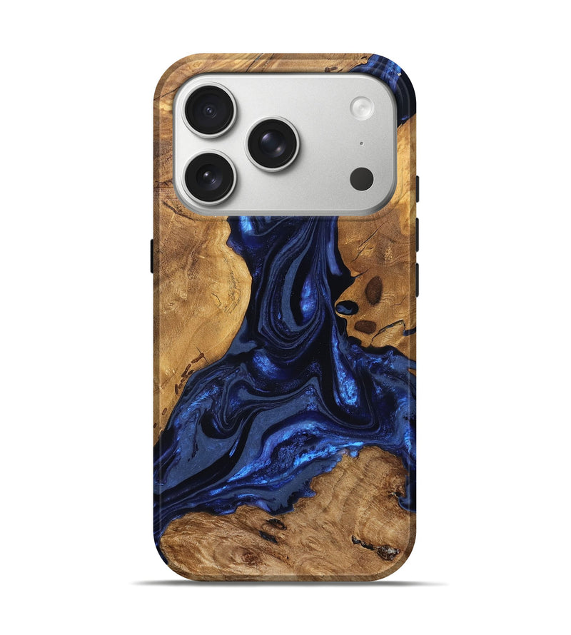iPhone 17 Pro Wood Live Edge Phone Case - Jakayla (Ancient Olive, 824323)