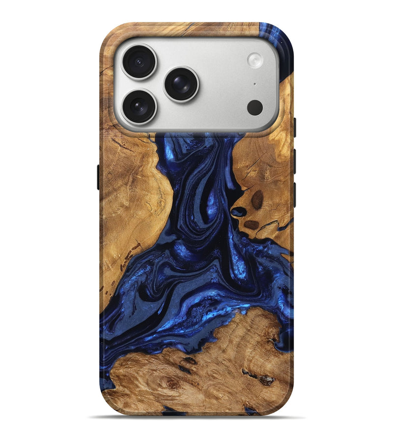 iPhone 17 Pro Max Wood Live Edge Phone Case - Jakayla (Ancient Olive, 824323)