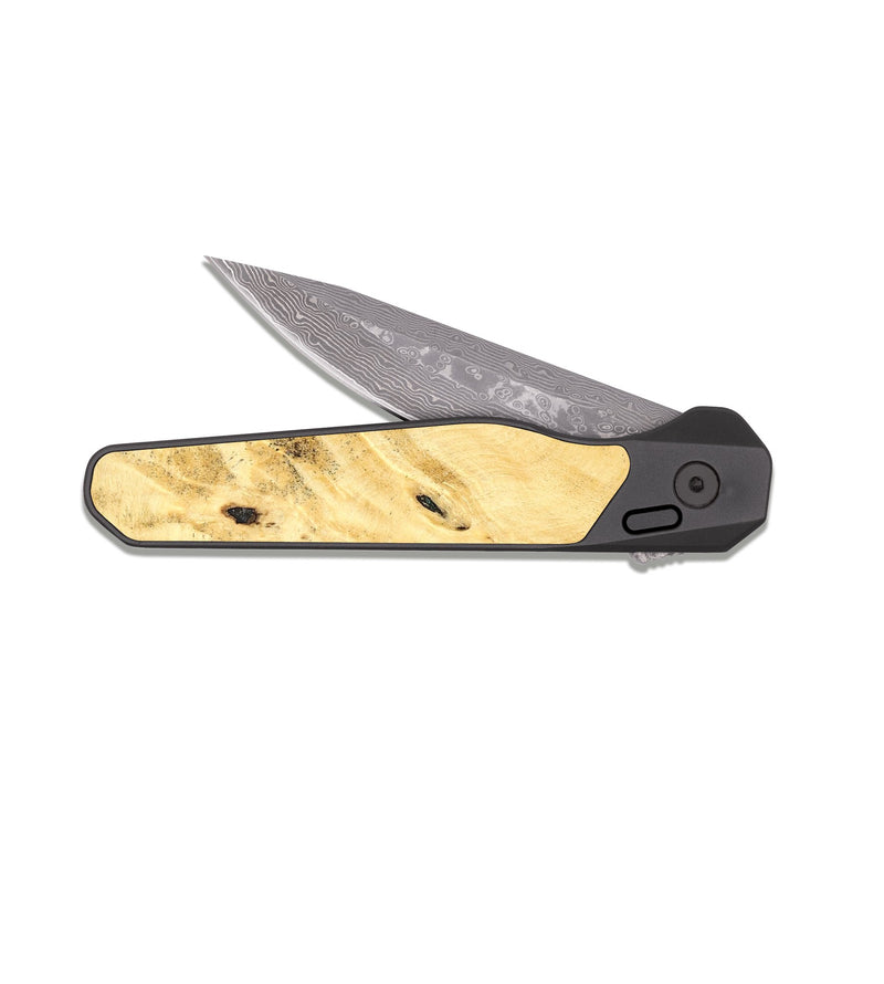 EDC Dark Damascus Wood Pocket Knife - Infant (Cosmos, 824343)