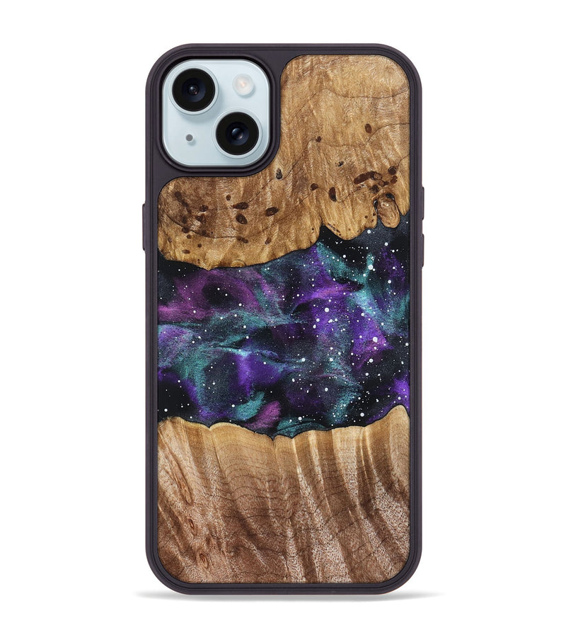iPhone 15 Plus Wood Phone Case - Iyana (Cosmos, 824347)