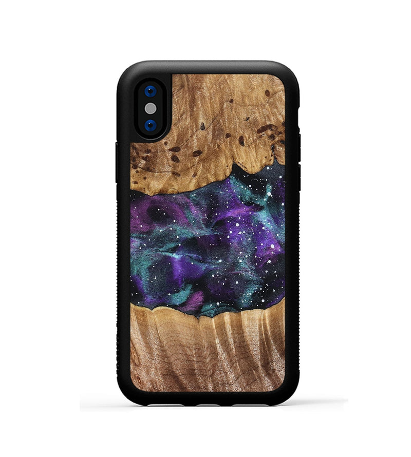 iPhone Xs Wood Phone Case - Iyana (Cosmos, 824347)