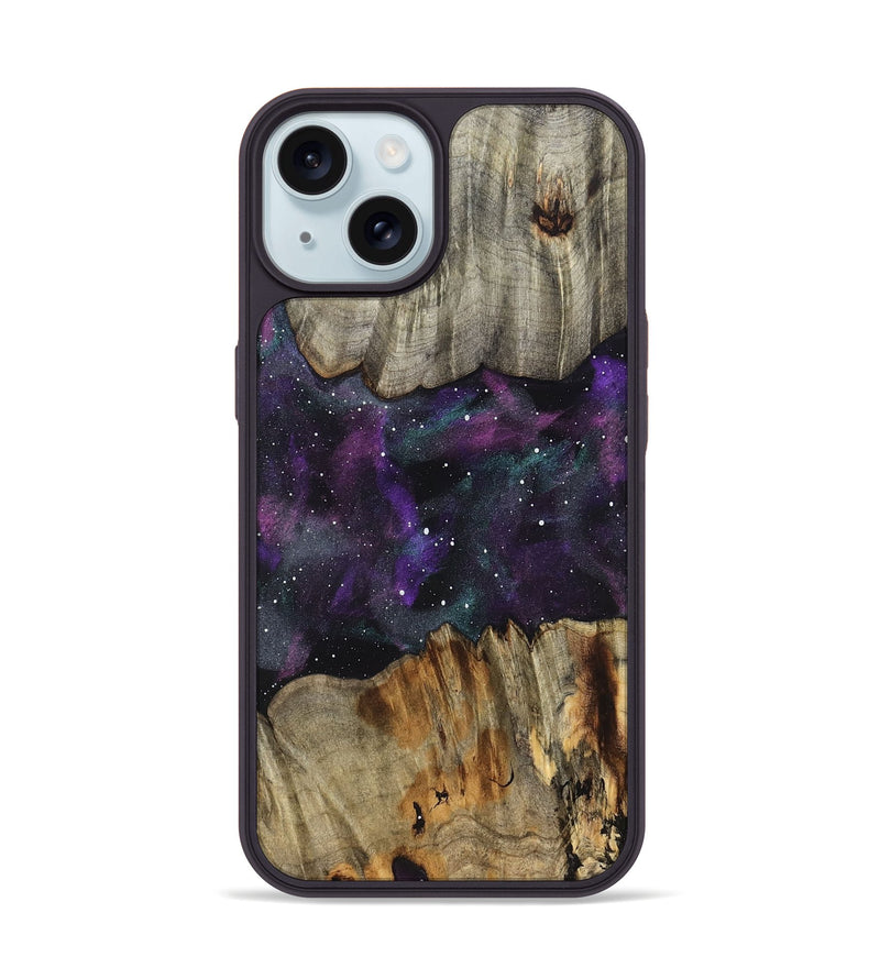 iPhone 15 Wood Phone Case - Krysta (Cosmos, 824361)