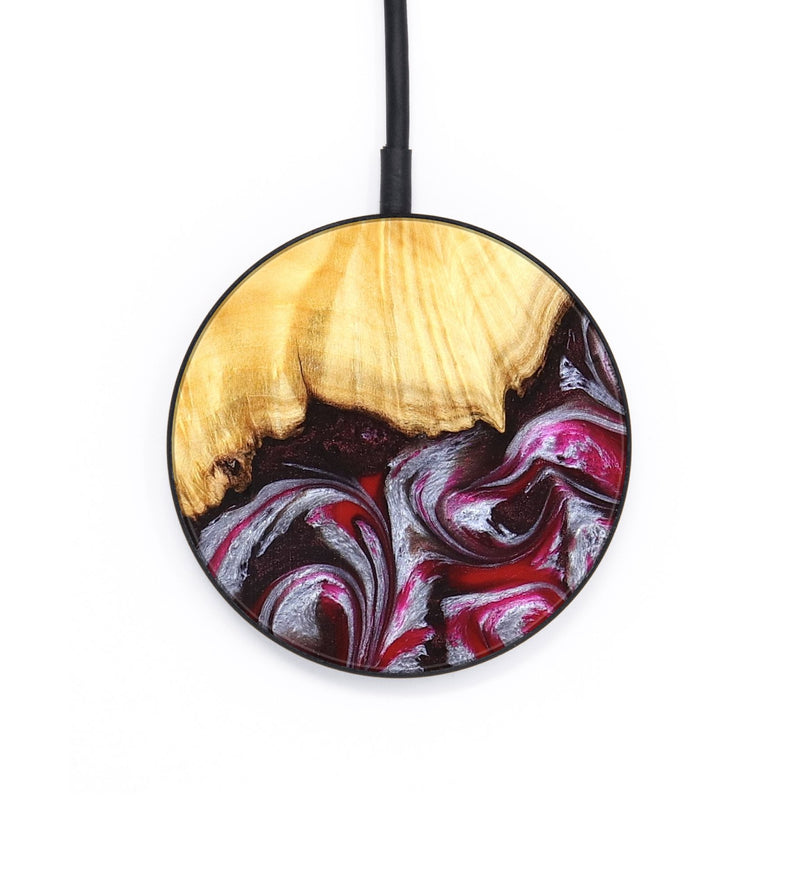 Circle Wood Wireless Charger - Shayne (Red, 824369)