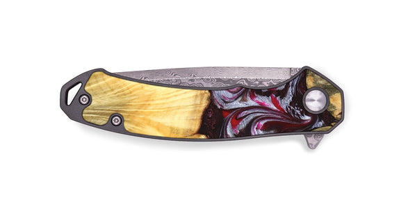 EDC Wood Pocket Knife - Shayne (Red, 824369)