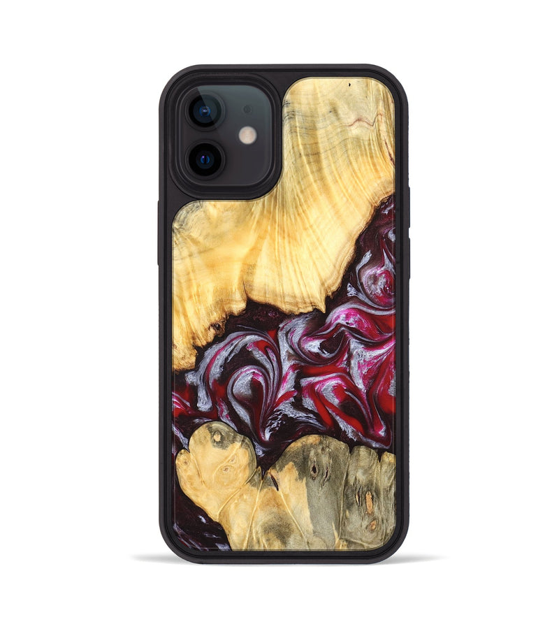 iPhone 12 Wood Phone Case - Shayne (Red, 824369)