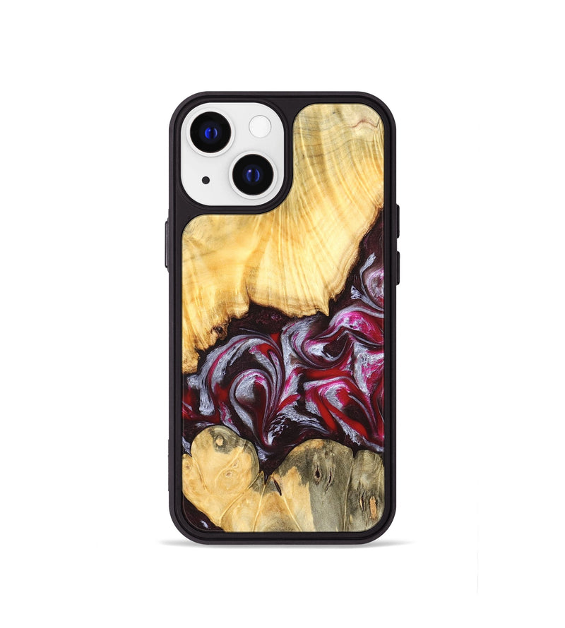 iPhone 13 mini Wood Phone Case - Shayne (Red, 824369)