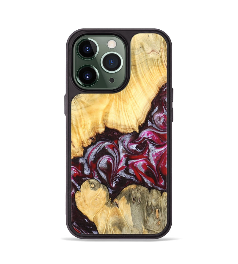 iPhone 13 Pro Wood Phone Case - Shayne (Red, 824369)