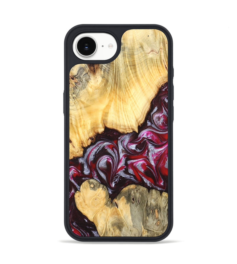 iPhone 16e Wood Phone Case - Shayne (Red, 824369)