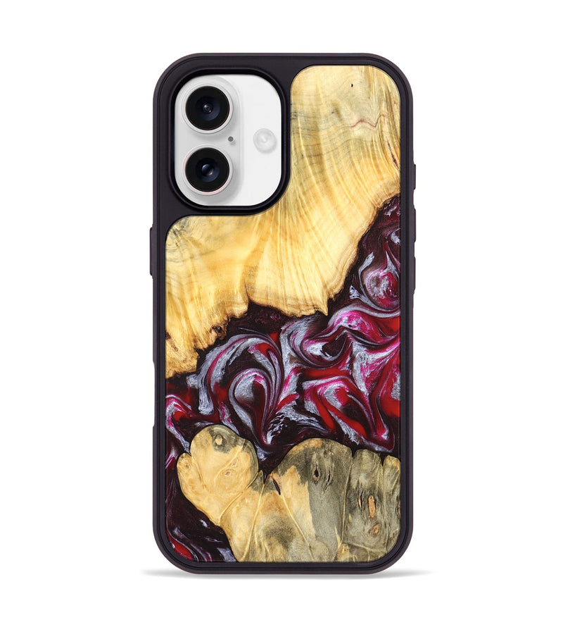 iPhone 17 Wood Phone Case - Shayne (Red, 824369)