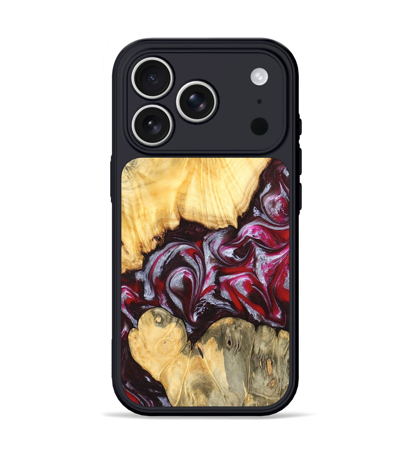 iPhone 17 Pro Wood Phone Case - Shayne (Red, 824369)