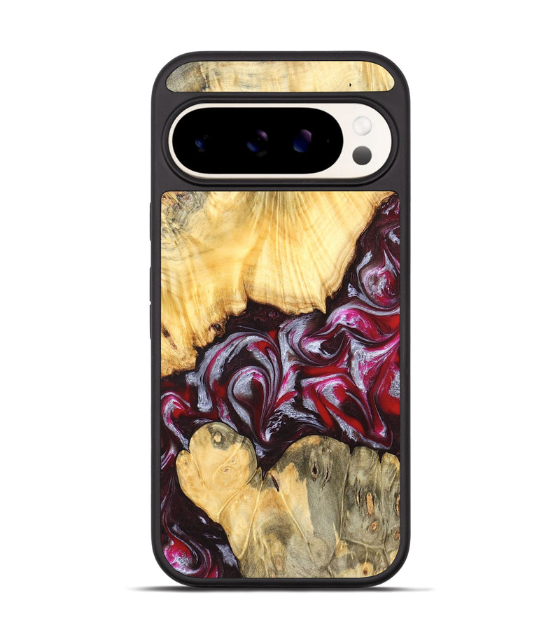 Pixel 9 Wood Phone Case - Shayne (Red, 824369)