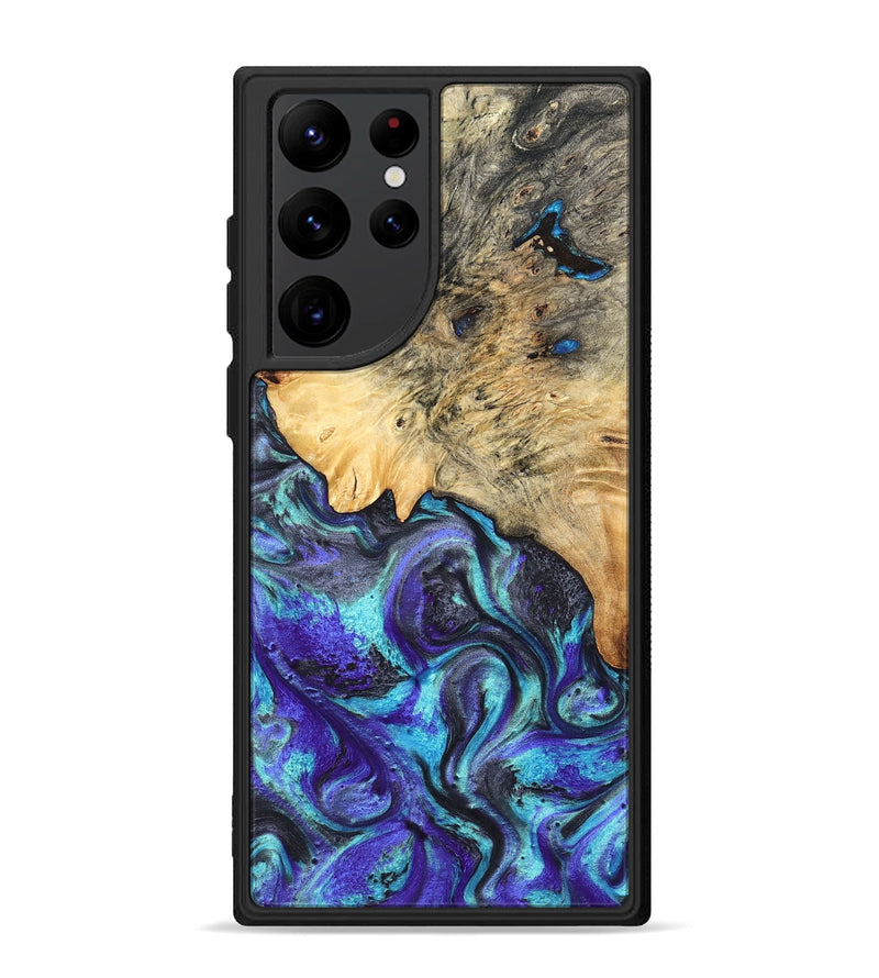Galaxy S22 Ultra Wood Phone Case - Mylah (Purple, 824370)