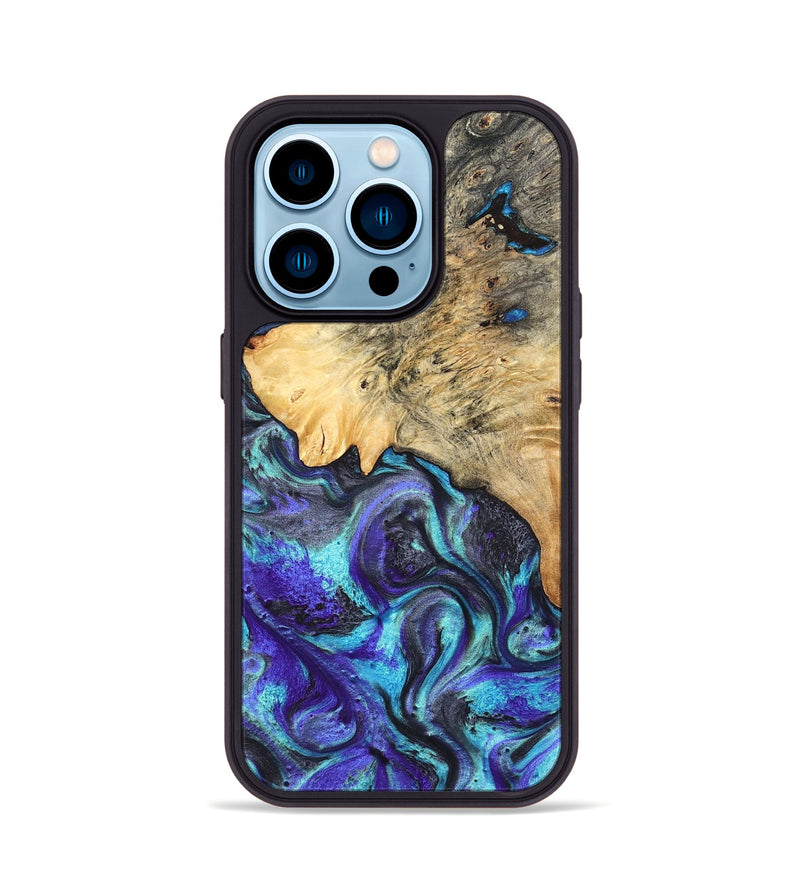 iPhone 14 Pro Wood Phone Case - Mylah (Purple, 824370)