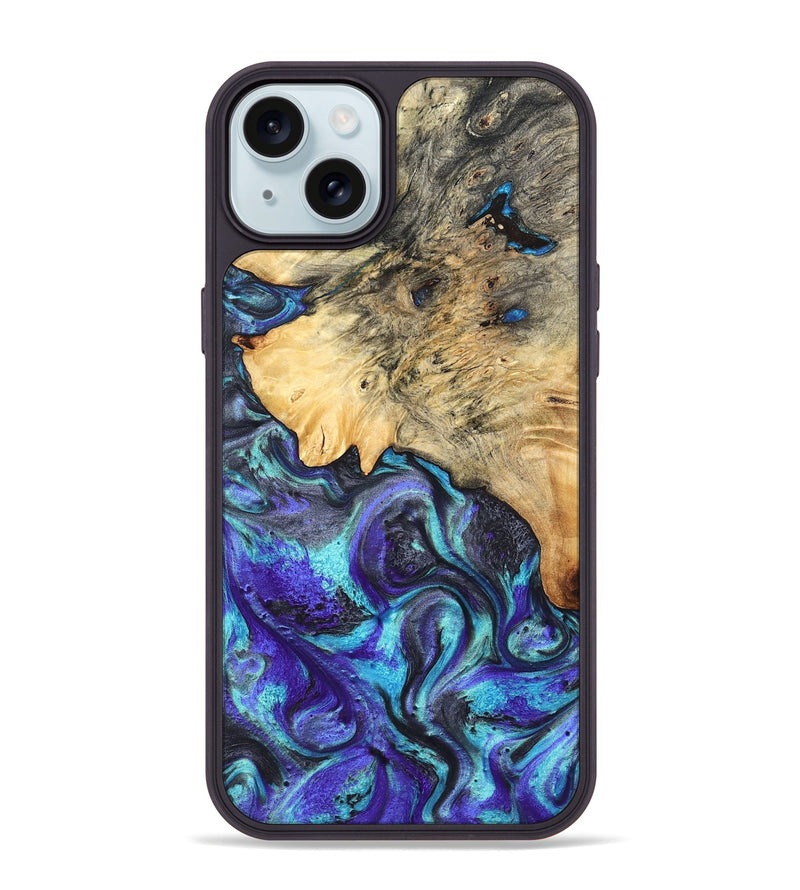 iPhone 15 Plus Wood Phone Case - Mylah (Purple, 824370)