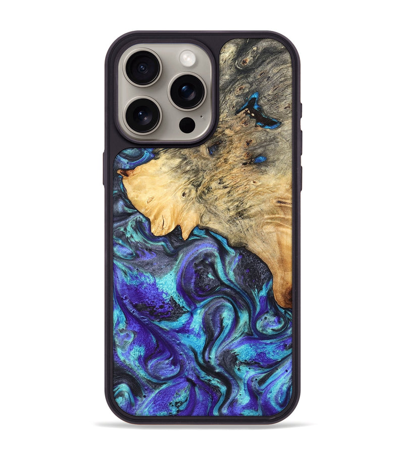 iPhone 15 Pro Max Wood Phone Case - Mylah (Purple, 824370)
