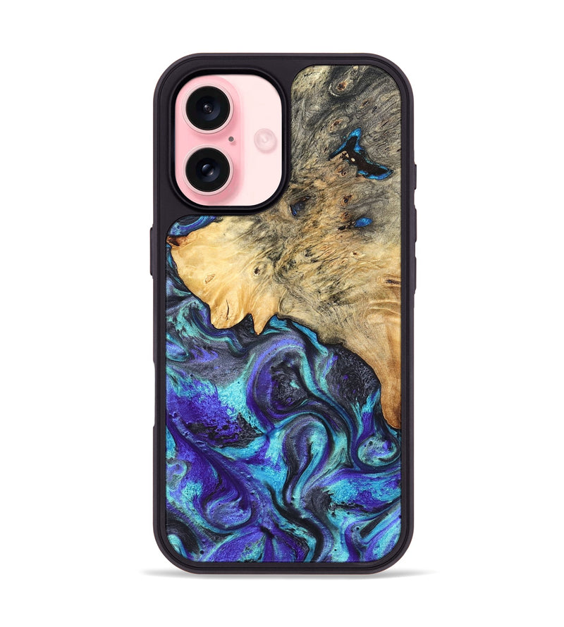 iPhone 16 Wood Phone Case - Mylah (Purple, 824370)