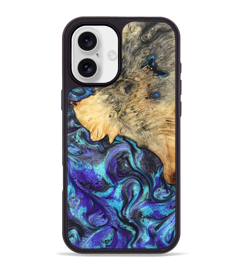 iPhone 16 Plus Wood Phone Case - Mylah (Purple, 824370)