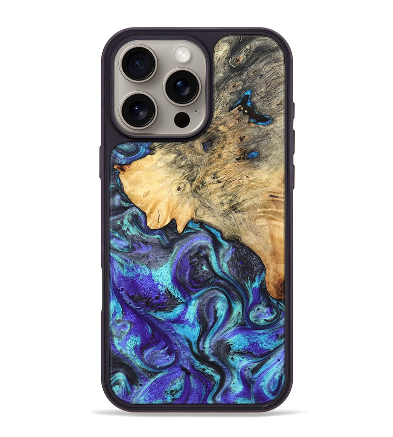iPhone 16 Pro Max Wood Phone Case - Mylah (Purple, 824370)