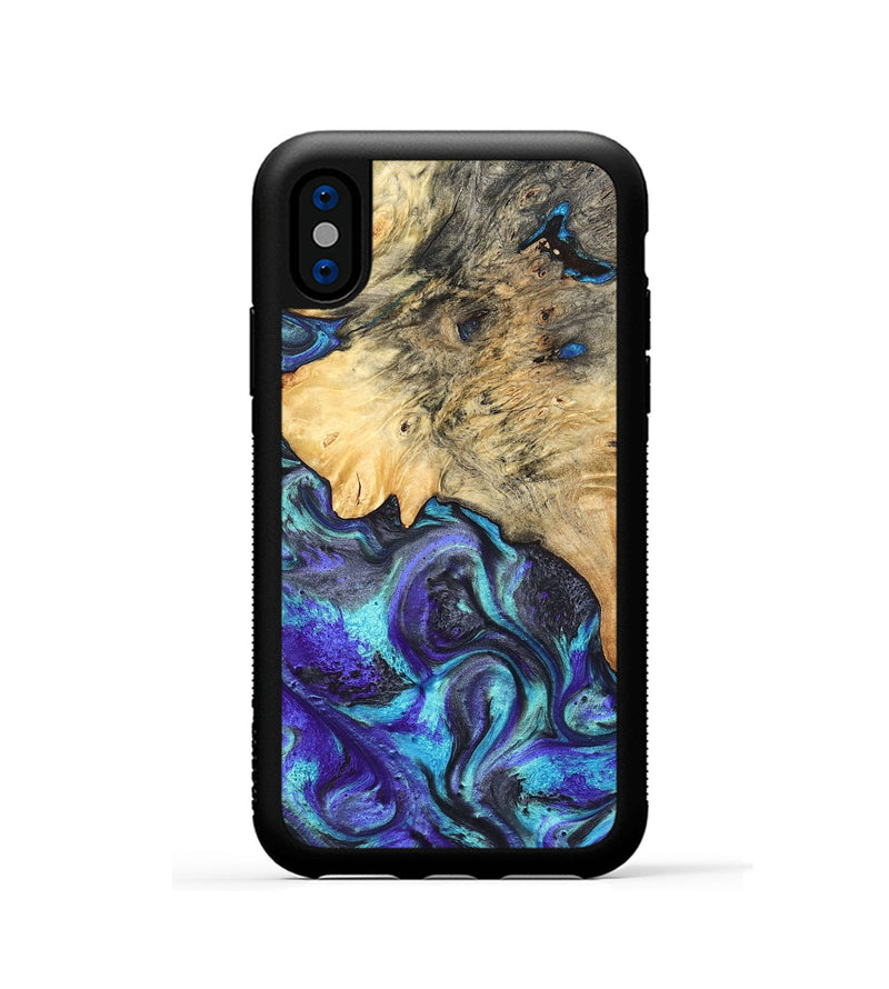 iPhone Xs Wood Phone Case - Mylah (Purple, 824370)