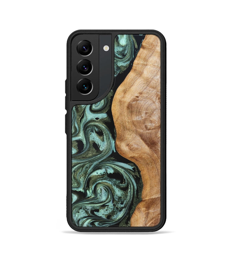 Galaxy S22 Wood Phone Case - Amos (Green, 824374)
