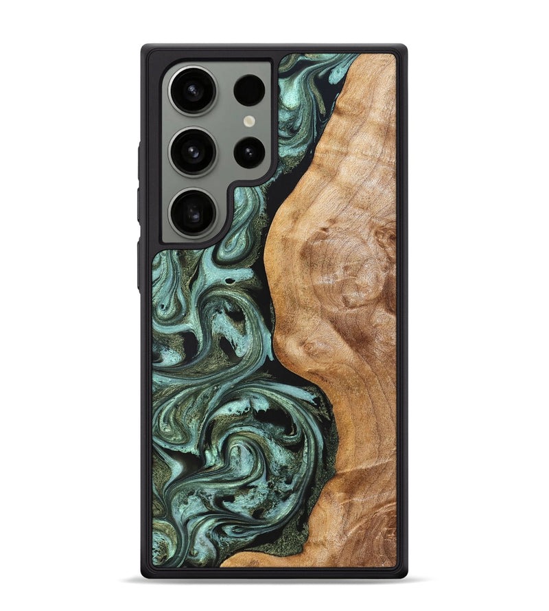 Galaxy S24 Ultra Wood Phone Case - Amos (Green, 824374)