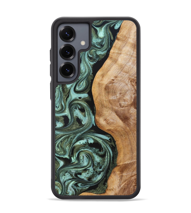 Galaxy S25 Plus Wood Phone Case - Amos (Green, 824374)