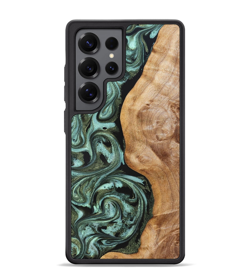 Galaxy S25 Ultra Wood Phone Case - Amos (Green, 824374)