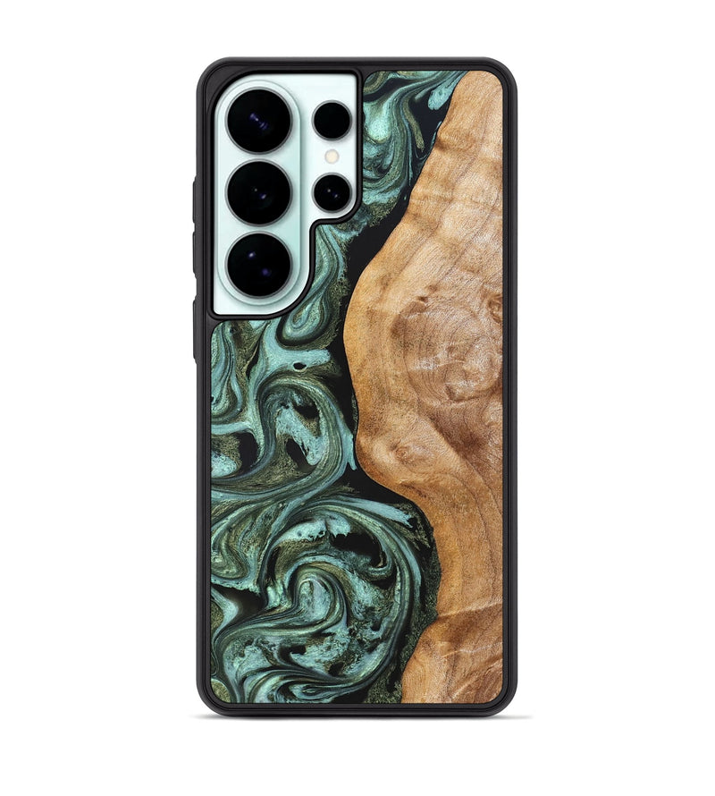 Galaxy S26 Ultra Wood Phone Case - Amos (Green, 824374)