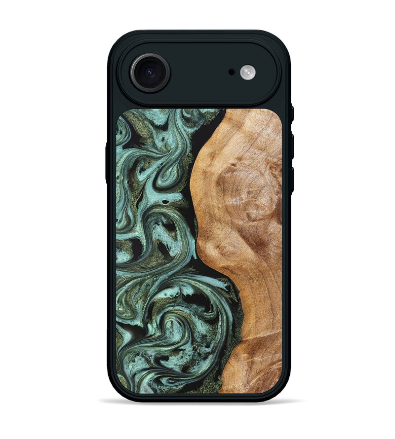 iPhone 17 Air Wood Phone Case - Amos (Green, 824374)