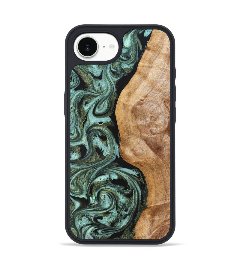 iPhone 17e Wood Phone Case - Amos (Green, 824374)