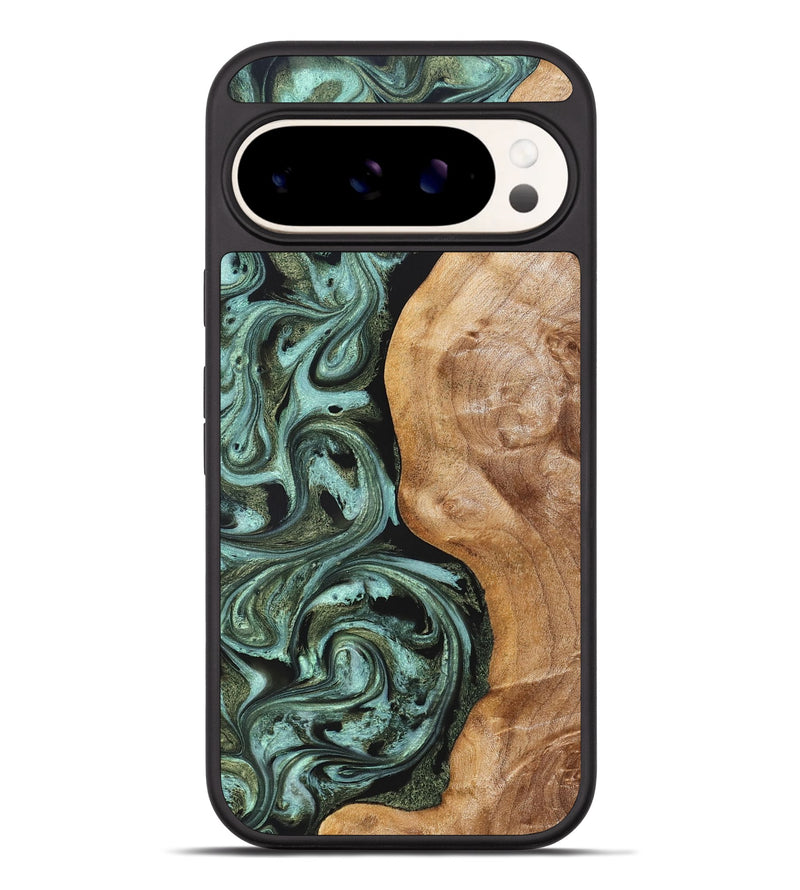 Pixel 9 Pro XL Wood Phone Case - Amos (Green, 824374)