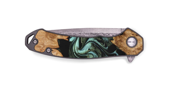 EDC Wood Pocket Knife - Landon (Green, 824376)