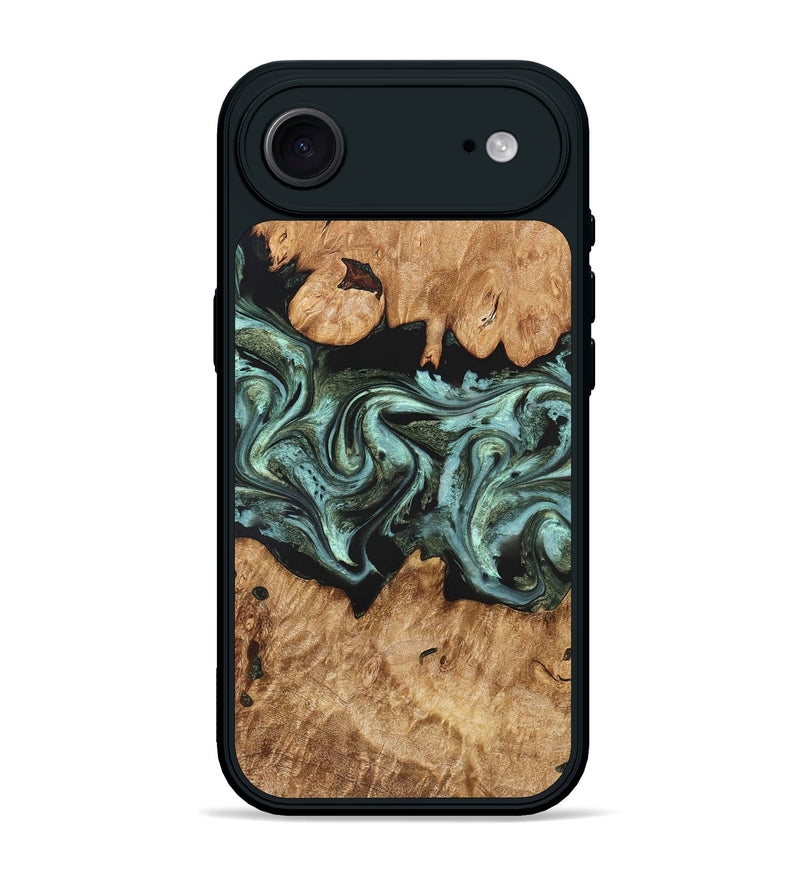 iPhone 17 Air Wood Phone Case - Landon (Green, 824376)