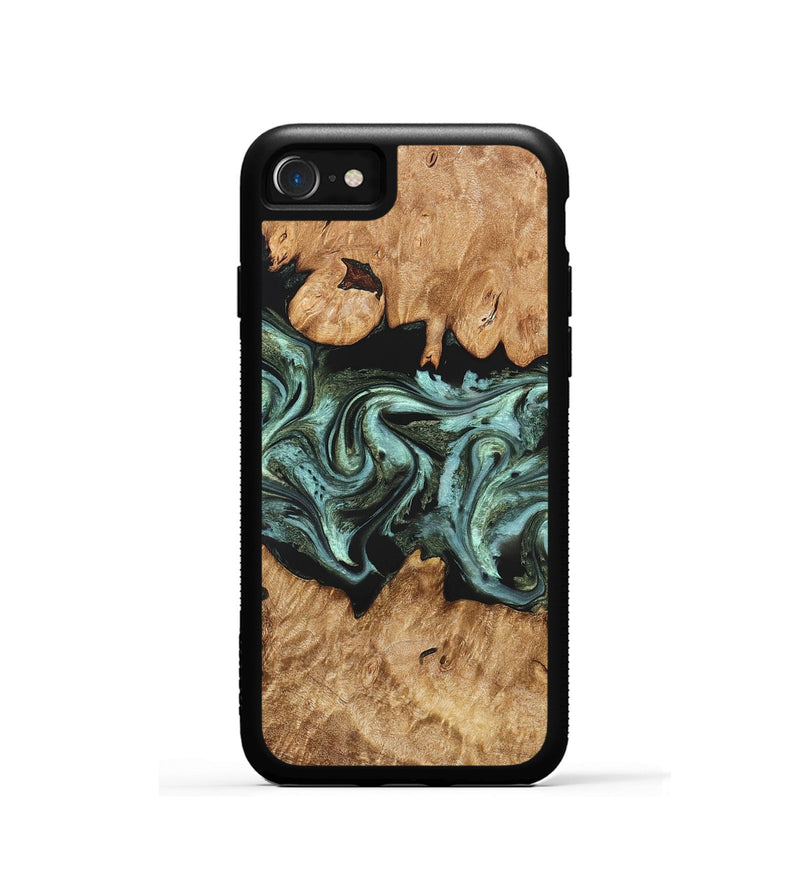 iPhone SE Wood Phone Case - Landon (Green, 824376)
