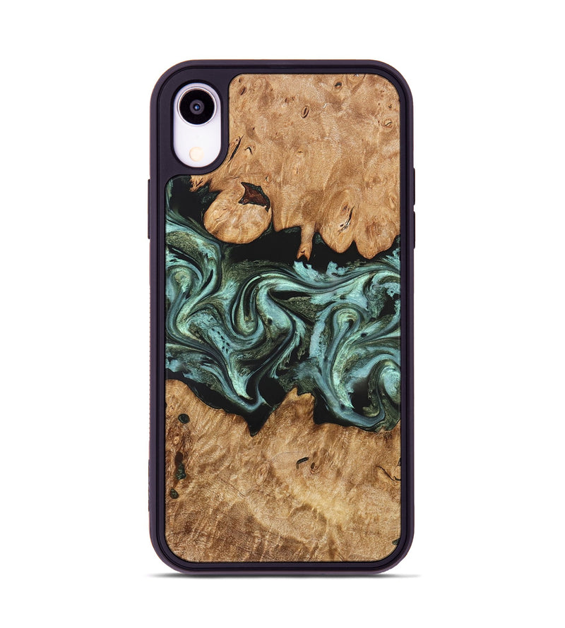 iPhone Xr Wood Phone Case - Landon (Green, 824376)