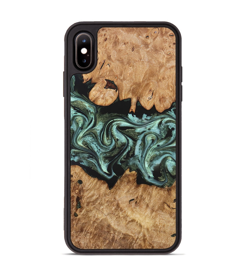 iPhone Xs Max Wood Phone Case - Landon (Green, 824376)