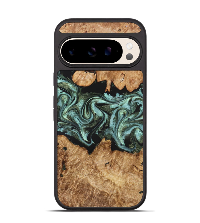 Pixel 10 Wood Phone Case - Landon (Green, 824376)