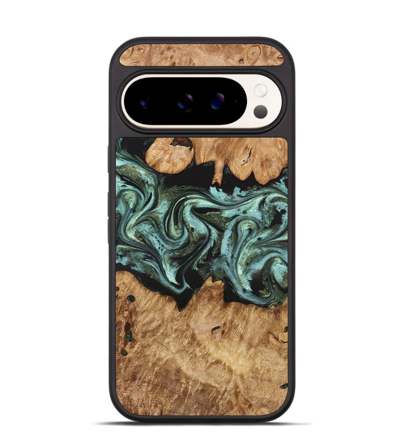 Pixel 9 Pro Wood Phone Case - Landon (Green, 824376)