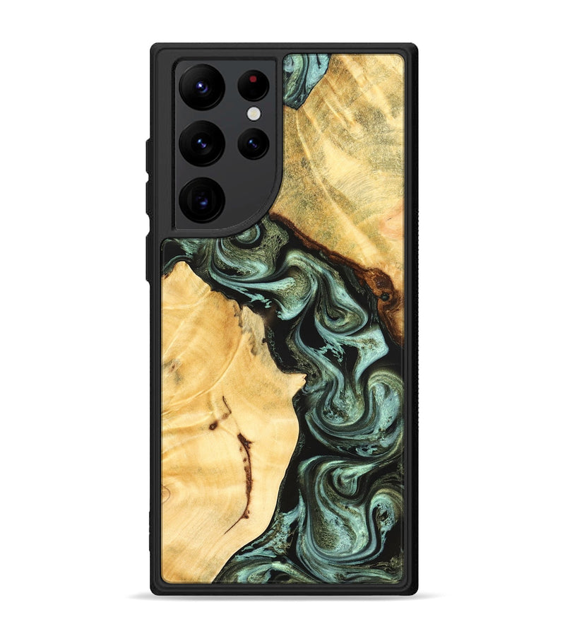 Galaxy S22 Ultra Wood Phone Case - Romina (Green, 824381)