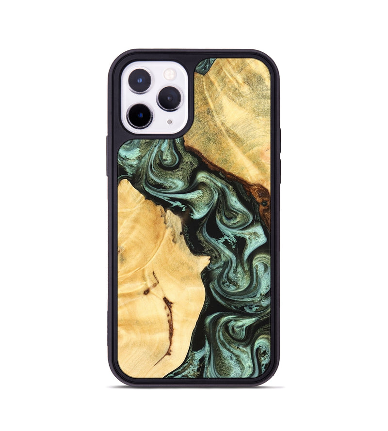 iPhone 11 Pro Wood Phone Case - Romina (Green, 824381)