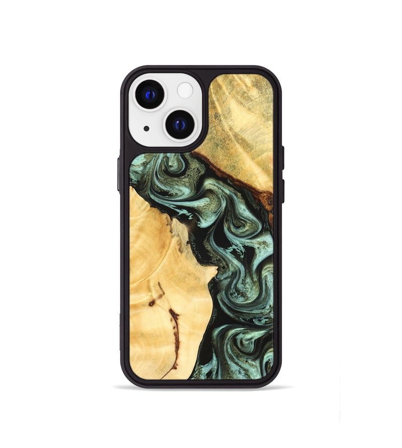 iPhone 13 mini Wood Phone Case - Romina (Green, 824381)