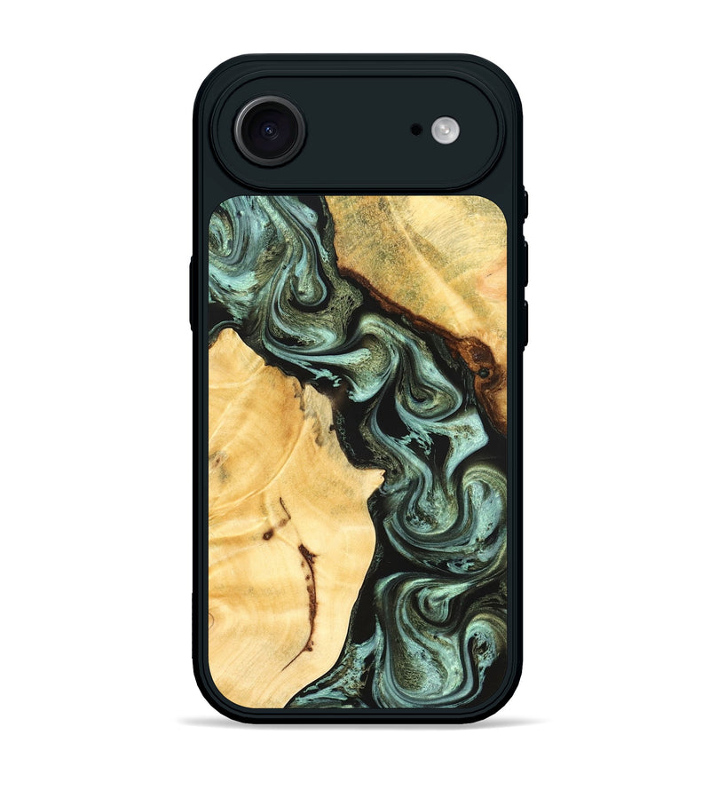 iPhone 17 Air Wood Phone Case - Romina (Green, 824381)