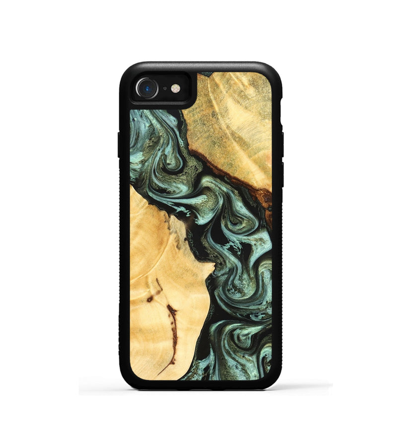 iPhone SE Wood Phone Case - Romina (Green, 824381)