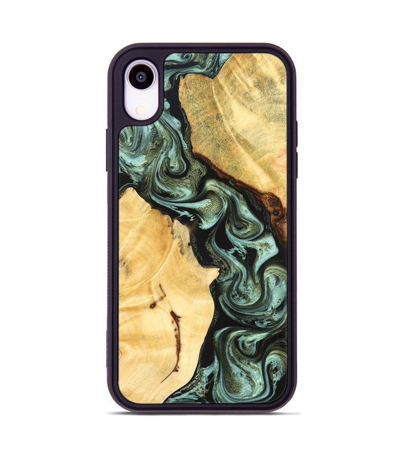 iPhone Xr Wood Phone Case - Romina (Green, 824381)