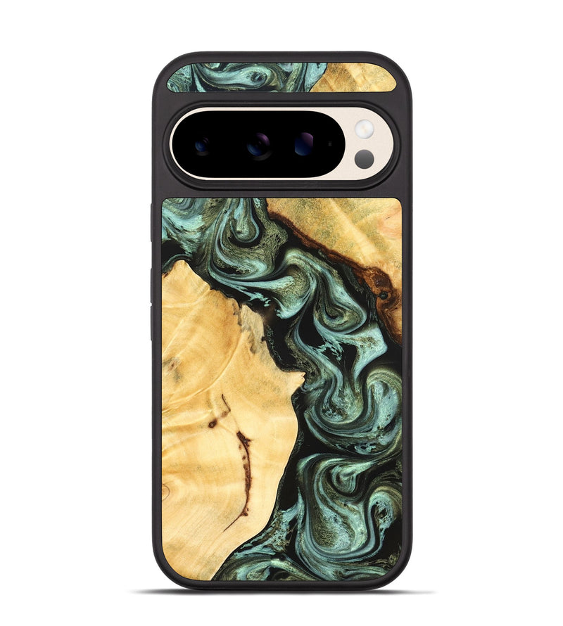 Pixel 10 Wood Phone Case - Romina (Green, 824381)